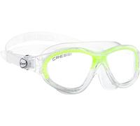 Occhialini nuoto Cressi Cobra bianco verde con lenti trasparenti bambini
