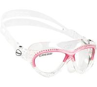 Cressi Mini Cobra - Premium Occhialini per il Nuoto, Piscina e Snorkeling, Trasparente/Rosa/Lenti Chiare, Bambini 7/15 Anni