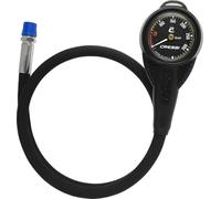 Cressi Mini SPG W/Rubber Housing Vale 300 C Black (Bar) - Mini Manometro con Guscio in Gomma e Frusta HP, Nero, Taglia Unica, Unisex