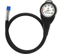 Cressi Mini SPG W/Rubber Housing Vale 300 C White (Bar) - Mini Manometro con Guscio in Gomma e Frusta HP, Bianco, Taglia Unica, Unisex