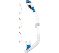 Cressi Minidry Tubo Snorkel Dry di ridotte dimensioni per Bambini e Ragazzi, Trasparente/Blu, Standard
