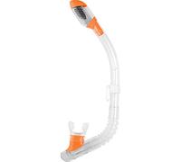 Cressi MINIDRY Snorkel SIL. Clear/Tube Orange