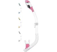 Cressi Minidry Tubo Snorkel Dry di ridotte dimensioni per Bambini e Ragazzi, Trasparente/Rosa, Standard
