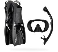CRESSI Musa Explorer Set Black L/XL - Set Maschera, Pinne, Snorkel per Adulti, NeroL/XL