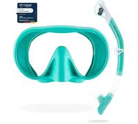 CRESSI Musa & Scilla Aqua Green - Combo Set Snorkeling Maschera Musa e Snorkel Scilla, Verde acqua, Taglia Unica, Adulti