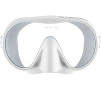 CRESSI dal 1946 - Musa Maschera Subacquea Frameless per Adulti - Lente Monovetro a Visione Ampia - Basso Volume Interno - Silicone Morbido Puro - Bianco - Taglia Unica - Progettata in Italia