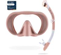 CRESSI Musa & Scilla Rose Gold - Combo Set Snorkeling Maschera Musa e Snorkel Scilla, Rosa Oro, Taglia Unica, Adulti