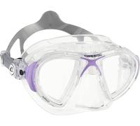 Cressi Nano, Maschera Subacquea Professionale Donna, Trasparente Crystal/Lilla