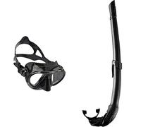 Cressi Nano, Maschera Subacquea Unisex & ndash; Adulto, Nero & Corsica, Snorkel
