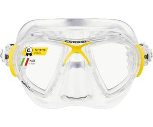 Cressi Nano Mask - Maschera Subacquea Professionale - Disponibile in Silicone Trasparente Crystal di Ottima Qualita