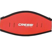 Cressi Mask Strap Cover, Testiera in Neoprene per Maschere Subacquee Unisex Adulto, Rosso, Universale