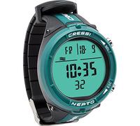 Cressi Nepto Computer Apnea Orologio - Made in Italy - Riduzione Rischio Taravana e Edema Polmonare - Display ad Alto Contrasto, 120m Impermeabile - Batteria Lunga Durata, Maree