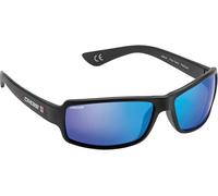 CRESSI Ninja Flexible Sunglasses - Occhiali Sportivi da Sole Polarizzati Flessibili da Uomo, Nero-Lente Specchiata Blu, Taglia Unica