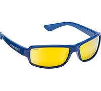 Cressi Ninja Floating, Occhiali Galleggianti Sportivi da Sole Polarizzati con Protezione UV 100% Unisex-Adulto, Blu Royal-Lente Specchiata Arancio, Taglia Unica