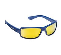 Cressi Ninja Sunglasses, Occhiali UltraFlex Sportivi da Sole Polarizzati con Protezione UV 100% Unisex-Adulto, Blu Royal-Lente Specchiata Arancio, Taglia Unica