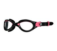 Cressi dal 1946 - Flash Compact Goggles - Occhialini Compatti con Lenti Separate Ideali per Nuoto Piscina Snorkeling Triathlon, Anti Fog Antigraffi Anti UV - Nero/Rosa_Lente Chiara - Taglia Unica