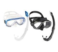 Cressi Onda Mare Combo Set Maschera Sub Onda e Snorkel Mexico Trasparente/Blu &