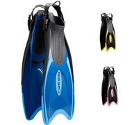 Cressi Palau Fins, Pinne Regolabili per Immersioni, Apnea e Snorkeling Adulto e Bambino, Blu/Azzurro, 29/32 EU