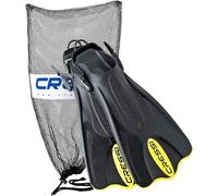 Cressi Palau SAF + Borsa a rete, Nero/Giallo, XS/S
