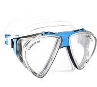 Cressi Penta+ Mask, Maschera & Snorkel Unisex Adulto, Trasparente/Blu, Unica