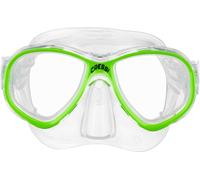 Cressi Perla Jr Maschera Snorkeling & Apnea, Trasparente/Lime, Taglia Unica, Junior Unisex