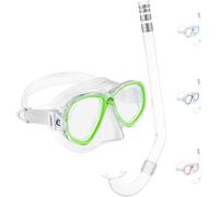 Cressi Perla JR + MINIGRINGO Combo Clear/Lime