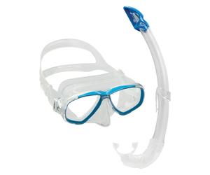 CRESSI PERLA MARE KIT MASCHERA E BOCCAGLIO ADULTO - LENTE: CLEAR LENSES, COLORE: CLEAR/BLUE