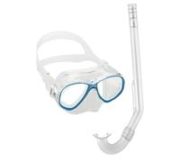 CRESSI PERLA MARE KIT MASCHERA E BOCCAGLIO JUNIOR - LENTE: CLEAR LENSES, COLORE: CLEAR/BLUE