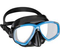 CRESSI Perla Mask Black/Blue-Maschera Singola Perla per Immersioni e Snorkeling, Nero/Blu, Taglia Unica