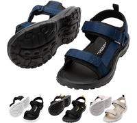 CRESSI Pete Sandal Black/Blue Navy 45 - Sandalo Unisex Ideale per le Giornate Estive in Spiaggia, Progettato per Comfort e Praticità in Ambienti Acquatici, Nero/Blu Navy, 45