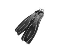 CRESSI PINNE CON CINGHIOLO BE09554 REACTION EBS NERO/ARGENTO