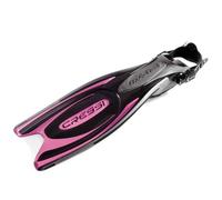 Cressi Pinne Frog Plus Con Lacciolo Nero Rosa