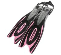 Cressi Pinne Frog Plus Con Lacciolo Nero Rosa