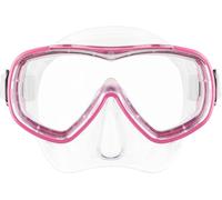Cressi Piumetta Kid, Maschera Subacquea Unisex - Bambino, Trasparente/Rosa, 3-7 anni