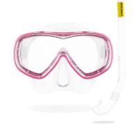 CRESSI Piumetta + Mini Island Set Maschera e Snorkel Jr - Trasparente/Rosa