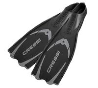 Cressi Pluma Fins, Pinne di Alta Qualita per Immersioni, Apnea, Snorkeling Unisex Adulto, Nero/Argento, 35/36 EU