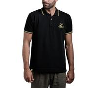 Cressi Polo Man, Uomo, Nero/Giallo, 3XL