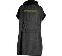 Cressi Poncho Robe Black S/M (67x105 cm) - Accappatoio Poncho Protettivo Multiuso, Nero, S/M, Unisex