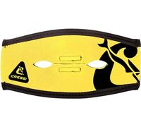 Cressi Pony Tail Neo Mask Strap Cover, Copricinghiolo in Neoprene per Maschere Immersione e Snorkeling Unisex Adulto, Giallo/Nero, Taglia Unica