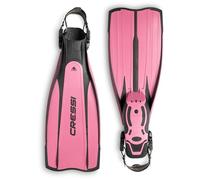 Cressi Pro Light Fins, Pinne con Cinturino Regolabili per Immersione e Snorkeling, Unisex - Adulto, M/L, Multicolore (Nero/Rosa)