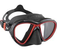CRESSI MASCHERA QUANTUM - COLOR NERO/ROSSO