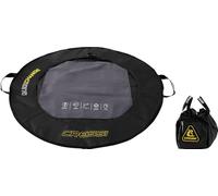 CRESSI Quickchanging Mat Black/Yellow - Comodo Tappetino Igienico cambio Indumenti, Costume da Bagno dopo Attivita' Acquatiche, ideale per Spogliatoi Piscina, Palestra e Spiaggia, Nero/Giallo, Ø 70cm