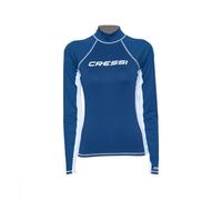Cressi Rash Guard, Maglia Protettiva a Maniche Lunghe, in Speciale Tessuto Elastico, Protezione Solare UV/UPF 50+ Donna, Royal Blu/Bianco, S/2