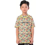 Cressi Rash Guard Short Jr, Maglia Protettiva in Tessuto Elastico con Protezione Solare UV (UPF) 50+ Bambini, Multicolore (Aqua Pets 03), 7/8 Anni 128 cm