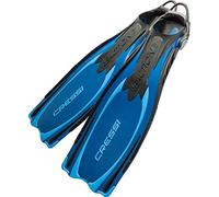 Cressi Reaction Ebs Fins Pinne Alte Prestazioni per Immersione con Ebs Strap, Unisex Adulto, Blu/Azzurro, L/XL (45/47)