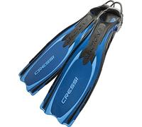 Cressi Reaction Ebs Fins Pinne Alte Prestazioni per Immersione con Ebs Strap, Unisex Adulto, Blu/Azzurro, XS/S (35/38)