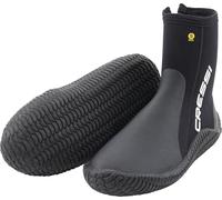 CRESSI ReefTech/RS Boots 5mm - Calzari Unisex in Neoprene Bifoderato Nero 5mm per l’Uso in Acque Fredde e Immersioni con Pinne a Scarpetta Aperta, Progettati per Proteggere i Piedi dal Freddo