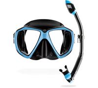 Cressi Set Ranger & Dry - Combo Set Immersioni Diving Snorkeling, Multicolor, Unisex Adulti