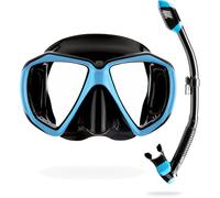Cressi Set Ranger & Dry - Combo Set Immersioni Diving Snorkeling, Multicolor, Unisex Adulti
