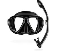Cressi Set Ranger & Dry - High-quality Snorkel Set for Adults, Mask and Snorkel in Practical Case